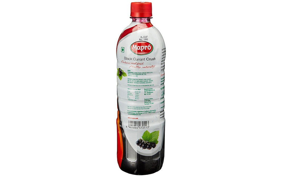 Mapro Black Currant Crush    Plastic Bottle  750 millilitre